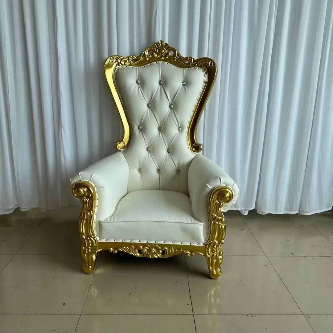Wholesale Royal Children Kids High Back Wood Frame Cheap King Throne 3