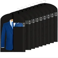 Dustproof Clothing Covers Waterproof Coat Suit Dress Protector Hanging Clothes Dust Cover Garment Bags Closet Organizer 1
