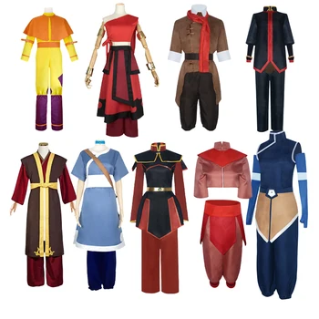 Avatar L'ultimo maestro d'aria Principe Zuko Principessa Azula Mai Costume Cosplay Anime Fire Nation Aang Korra Katara Vestiti Cosplay