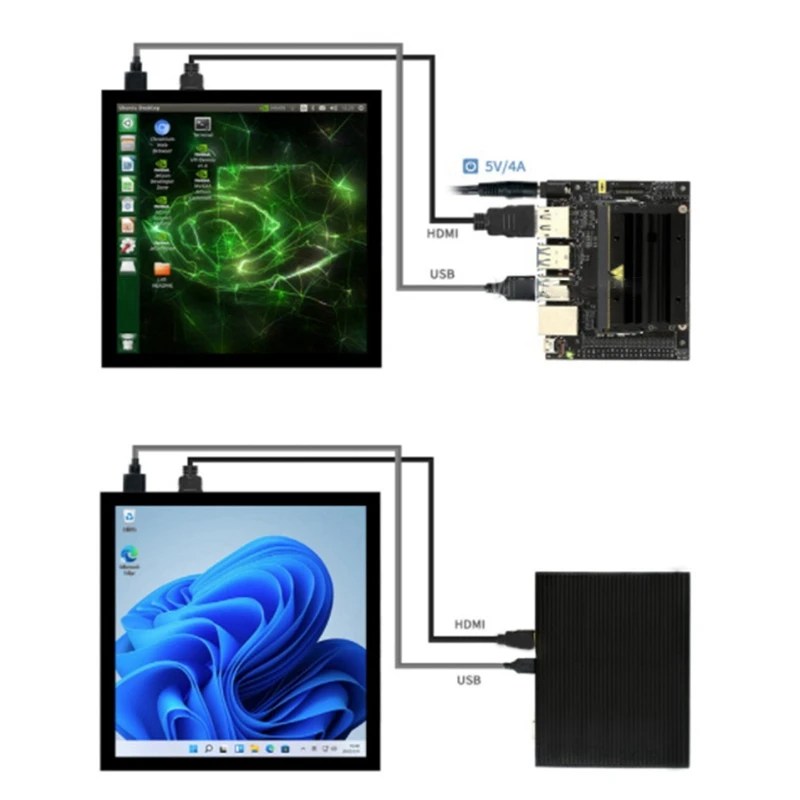 Waveshare 4.0 ġ ġ ũ ÷ IPS LCD  ȭ 720X720   ġ г,   ø Jetson Nano