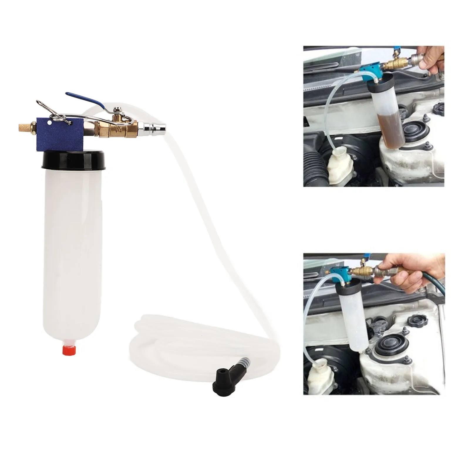 Pneumatic Brake Fluid Change Tool Highly Efficient Reliable Easy Use Power Steering Oil Change Replacement Tool for Car Motor