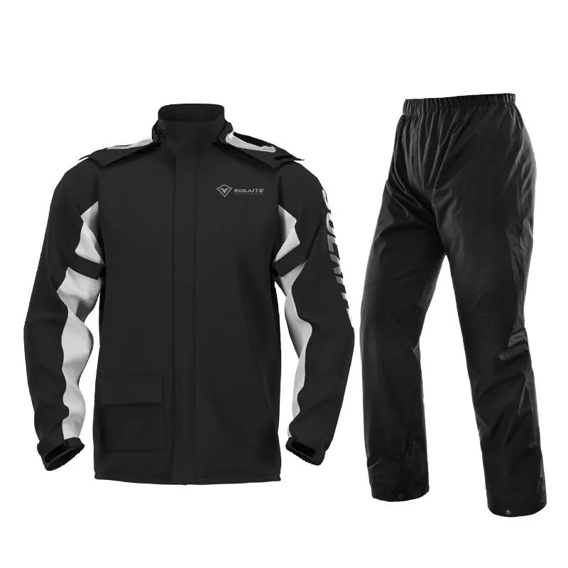 Motorcycle Raincoat Raincoat Suit Bike Raincoat Motorcycle Raincoat Rain Pants Suit Outdoor Riding Full Body Protective Clothing Hidden Shoe Covers Motorcycle Equipment