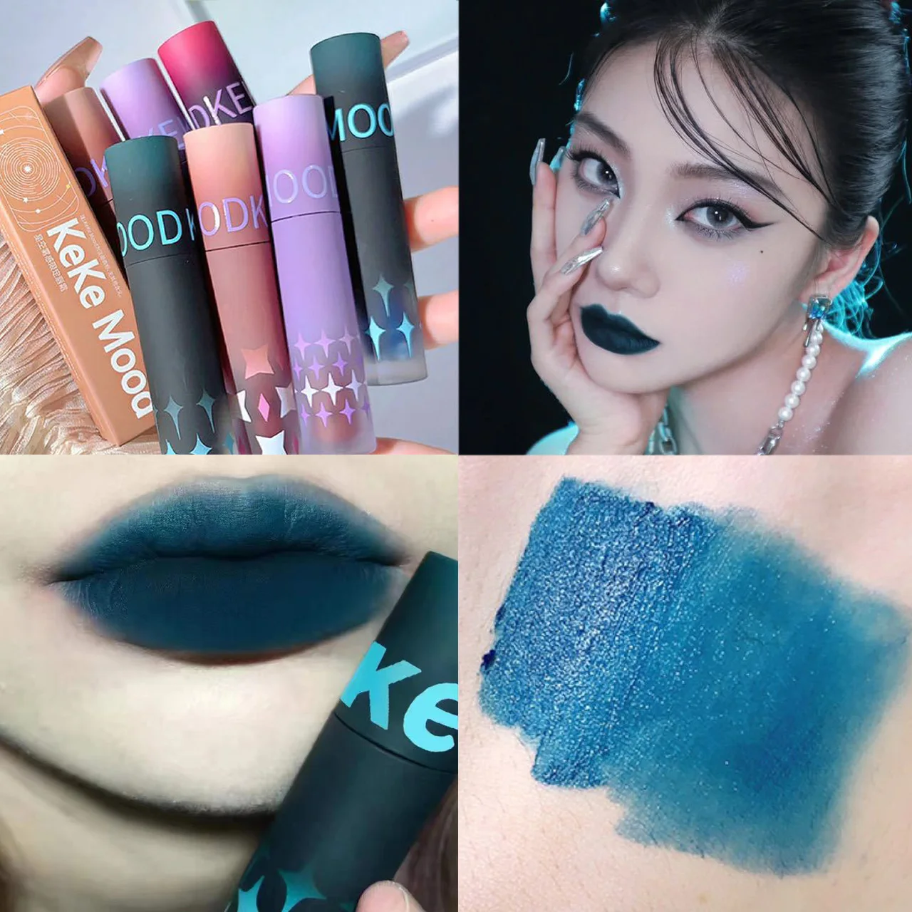 1pc Gothic Lipstick Lip Gloss Lip Tint Makeup lip makeup lip glaze lip tint lip stain lip gloss lip lacquer