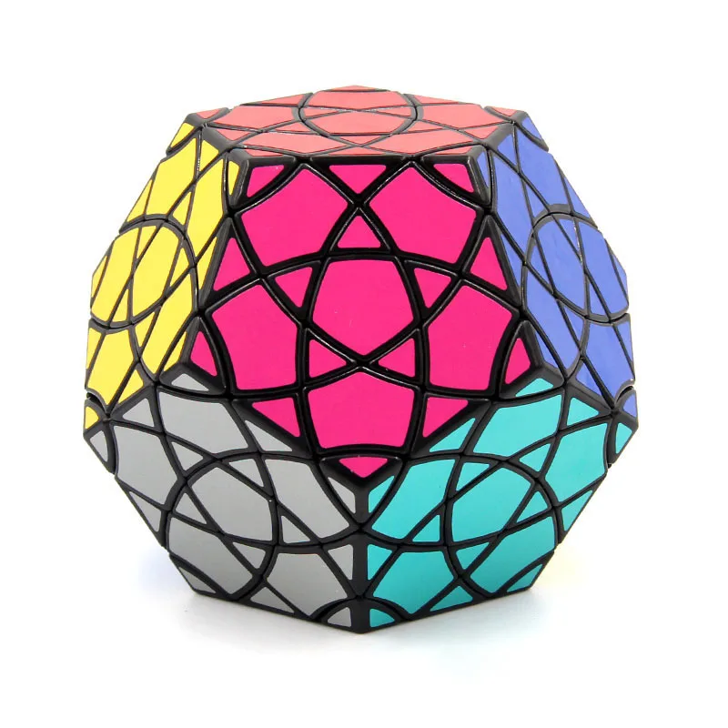 AJ Bauhinia Dodecahedron II Strange-Shape Magic Cube Twisty Puzzle Black Orange Ice Purple Body Limited Version Children Toy 2