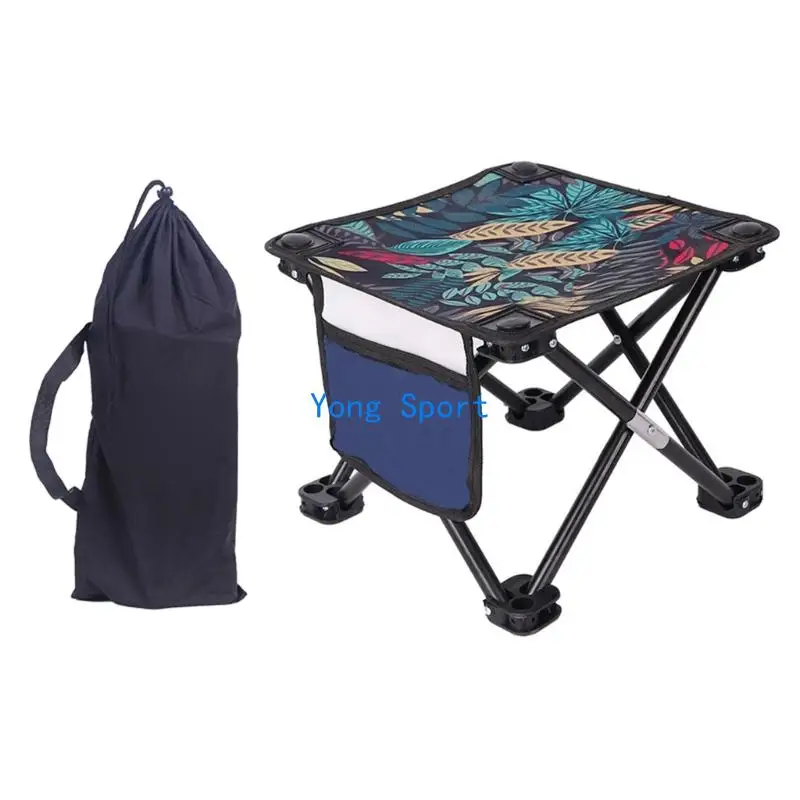 CNDY Compact Outdoor Folding Stool Lightweight Little Chair Portable Camping Stool Foot Rest Comfortable Easy to Carry