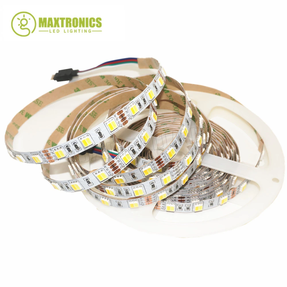 5M/Roll Dc12V Doppio Colore 5050 Led Strip Bianco/Bianco Caldo Doppio Bianco 2 Colori In 1 Chip Temperatura Regolabile Cct Led Tape