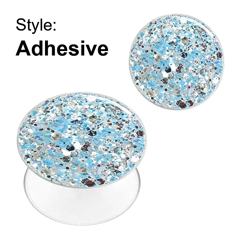 Glitter Foldable Phone Grip and Ring Holder with Adhesive