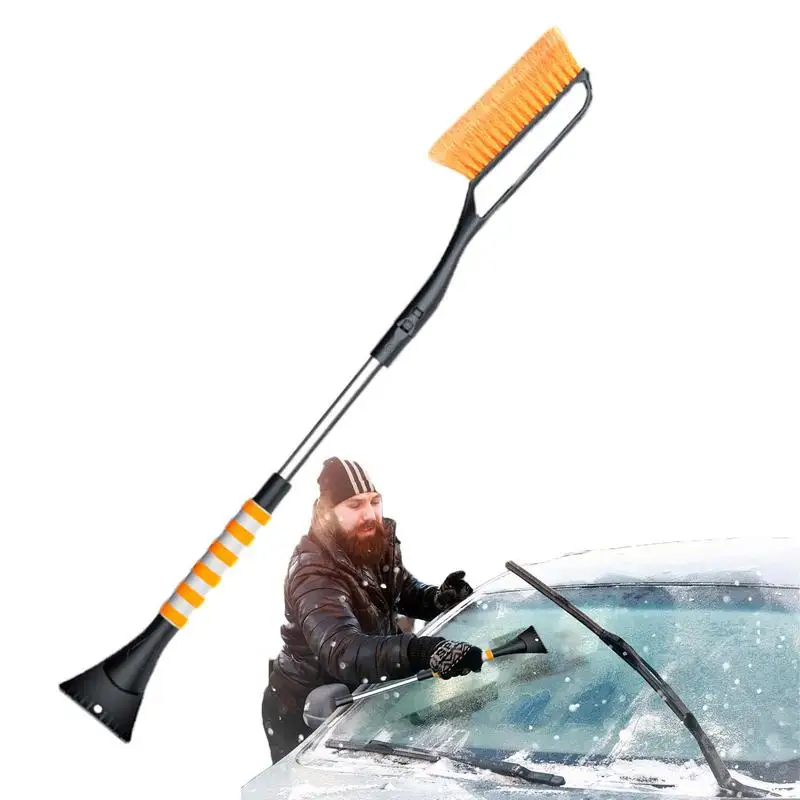 Rascador De Hielo Para Coche - Doble Función Con Mango Antideslizante - Ideal Para Limpiar Nieve Y Escarcha Del Parabrisas