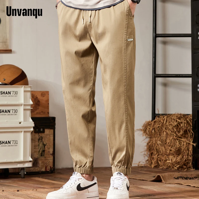 

Unvanqu High Quality Korean Version Slim Fit Harem Pants 2024 Spring Summer Fashion New Street Casual Skateboard Youth Trousers