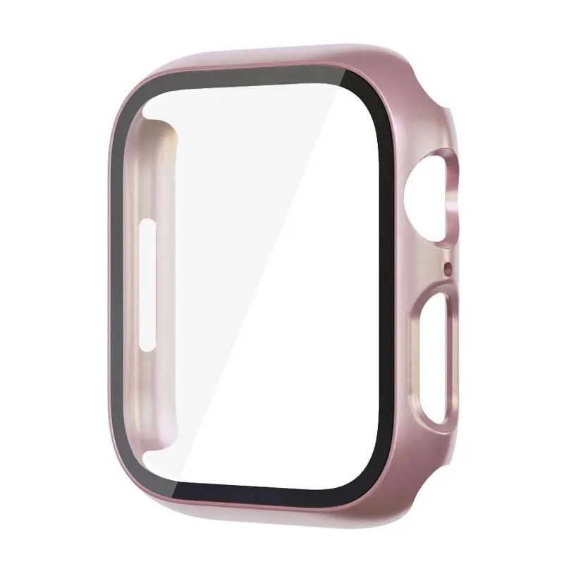 Durable Glass Case for Apple Watch - PC Screen Protector Cover and Accessories
