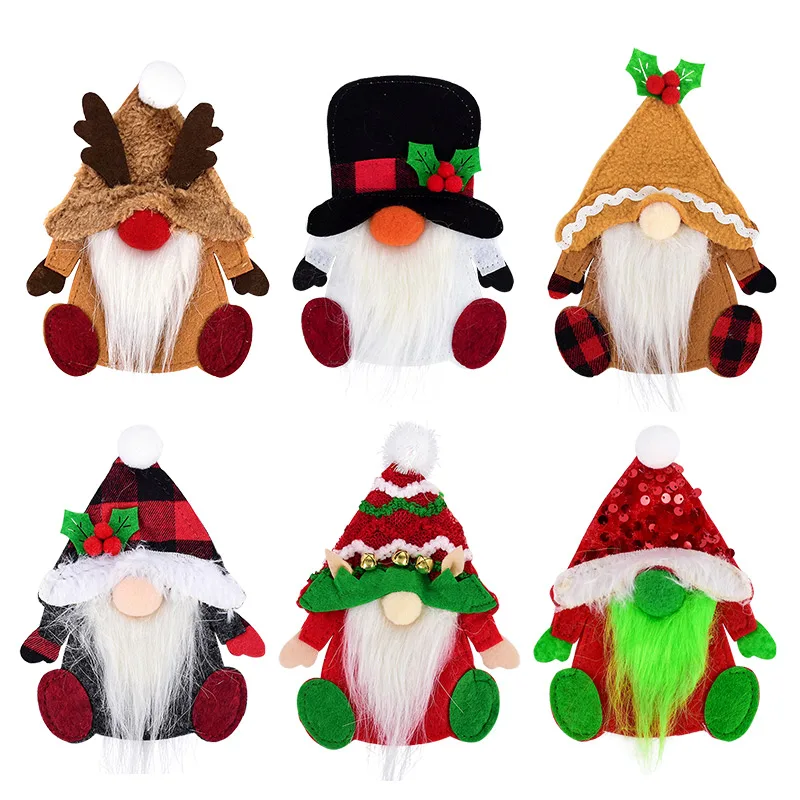 

2pcs Christmas Knife Fork Pocket Cover Tableware Set Bag Christmas Cutlery Holder Bag Xmas Home Kitchen Decoration Noel New Year