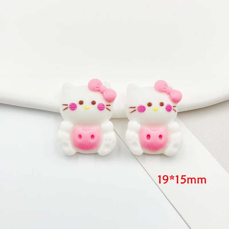 15Pcs New Cute Resin Mini Cartoon Animal Flat Back Cabochon Scrapbook Kawaii DIY Embellishments Accessories C72