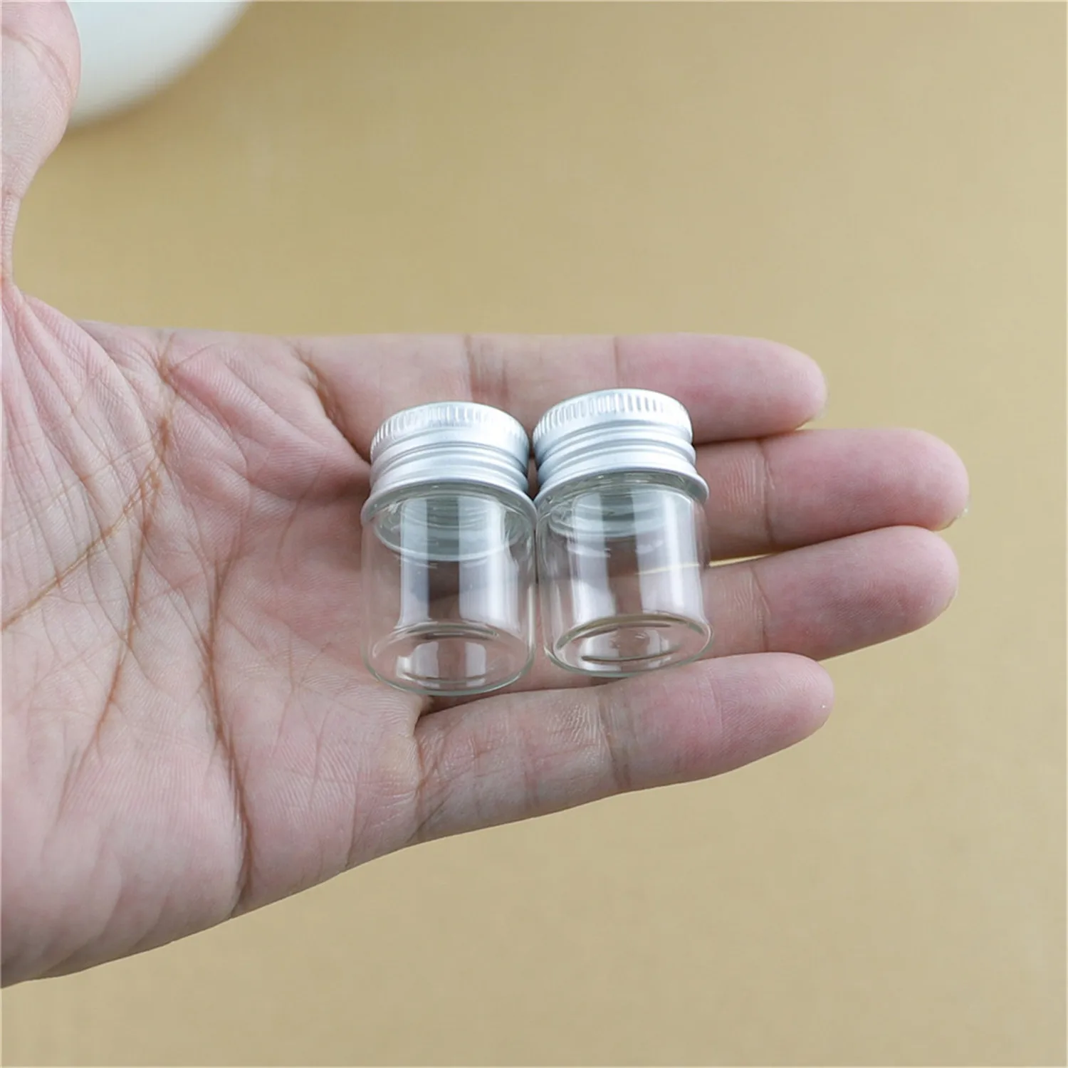 12/50/100 pcs Mini Glass Bottles DIY Birthday Gift Transparent Empty Message Wishing Bottle Christmas Wedding Party Decoration glass bottles mini glass bottles