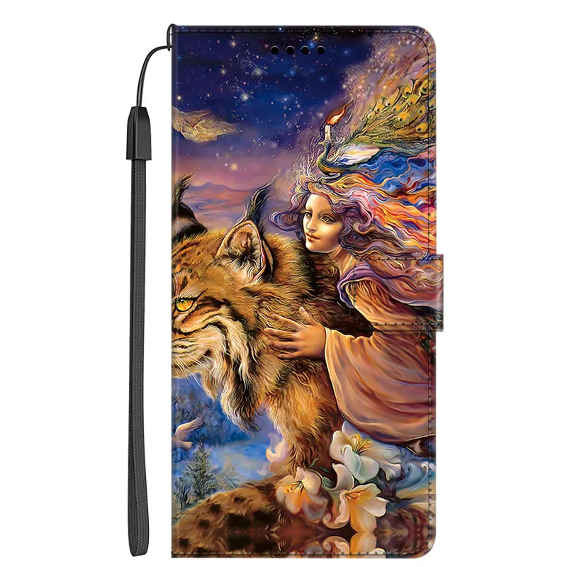 Luxury Leather Magnetic Wallet Phone Cover with Card Slot and Flip Design