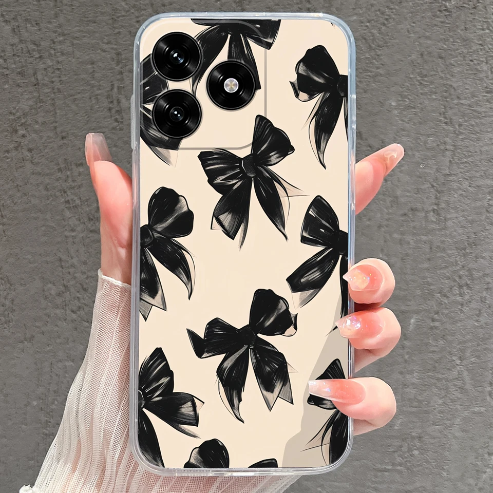 Cartoon Frog & Pig Transparent Protective Phone Case