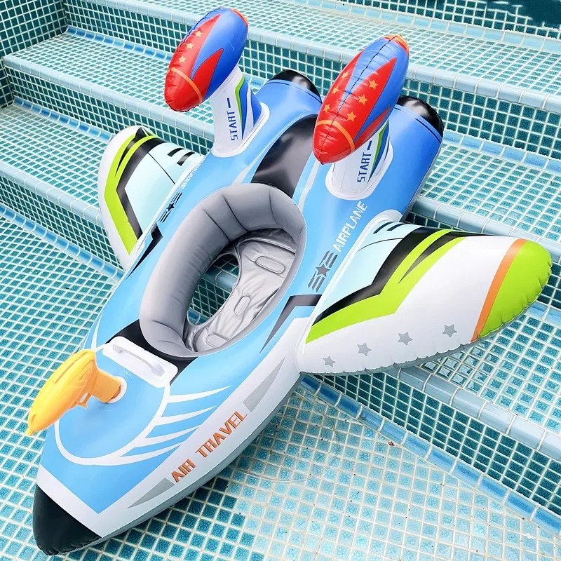 ROOXIN Aircraft Swim Ring Tube Inflatable Toy Baby Swimming Ring Seat For Kid Swim Circle Float Swim Pool Water Play Equipment 5
