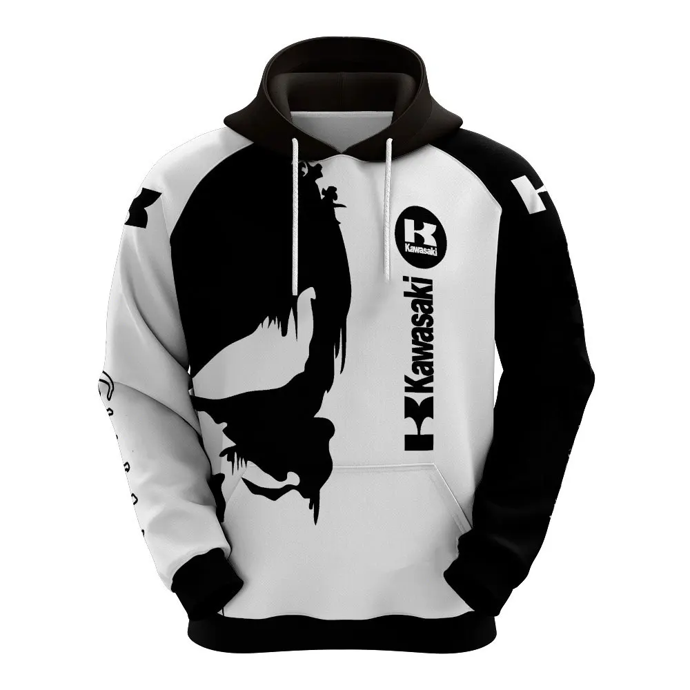 thumbnail image 1 of Sudadera con capucha con estampado 3D de calavera y motocicleta para hombre, sudadera para andar en motocicleta al aire libre, sudadera informal de calle para hombre, sudadera deportiva, 1 of 5