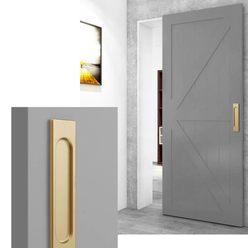 Self Adhesive Handle for Sliding Glass Door Window Knob Pulls Kitchen Bathroom Barn Door Concealed Handles Embedded Buckle furniture handles kitchen door handles