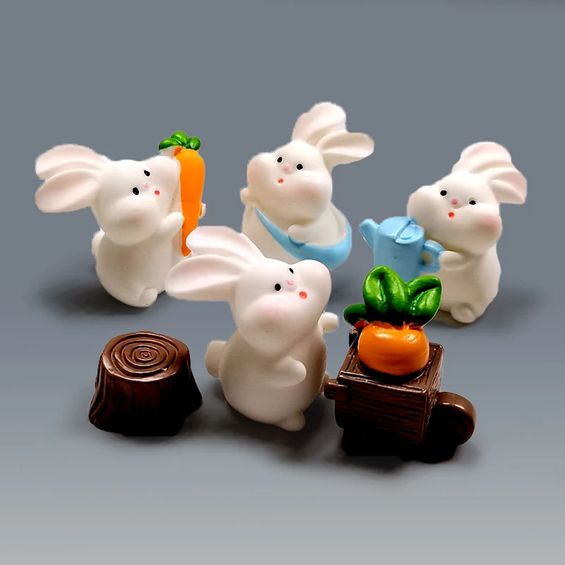 Statue Da Giardino In Miniatura In Resina - Decorazione Da Appendere - Foto 6