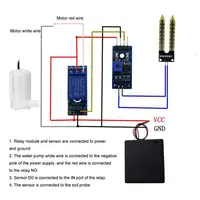 DIY Automatic Irrigation System Self Watering DIY Kit Garden Planting Water Pump Soil Moisture Sensor Relay Module for Arduino - Image 5