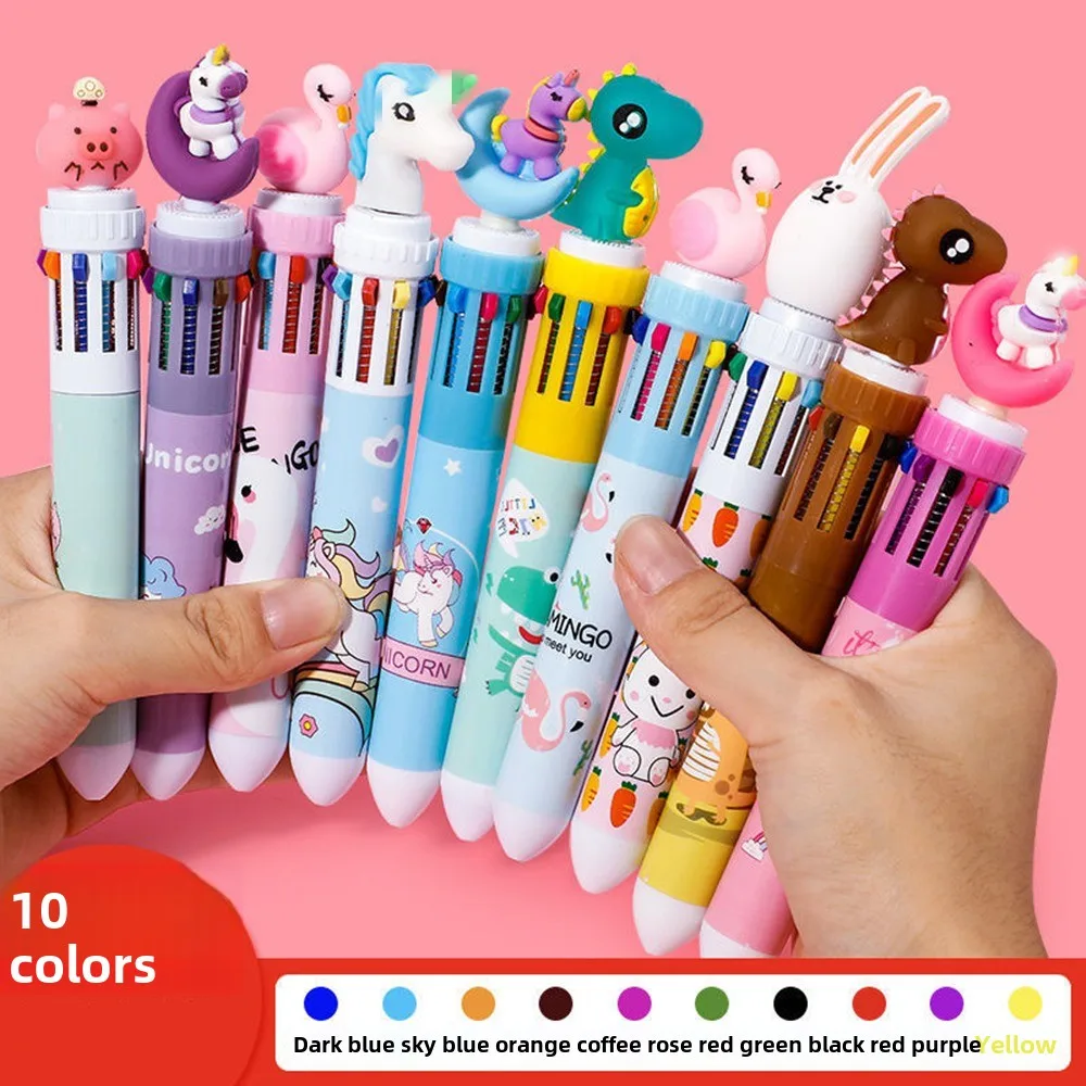 5-20Pcs10ColorCartoonPenKidsGiftsBirthdayPartyChildren