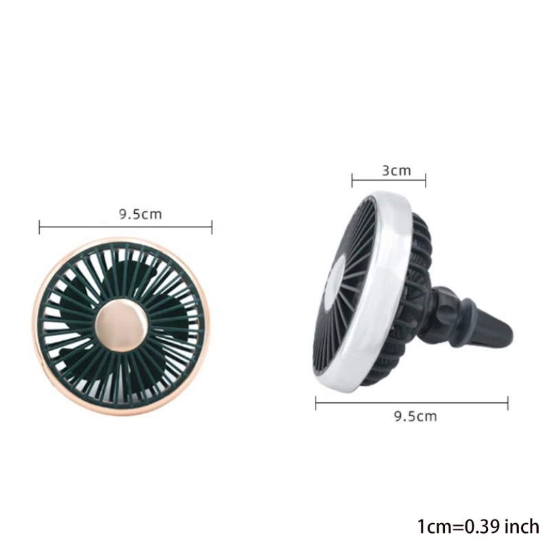 자동차 SUV 차량용 5V USB 전원 3 단 자동차 에어 벤트 냉각 USBFan 차량 벤트 Dropship
