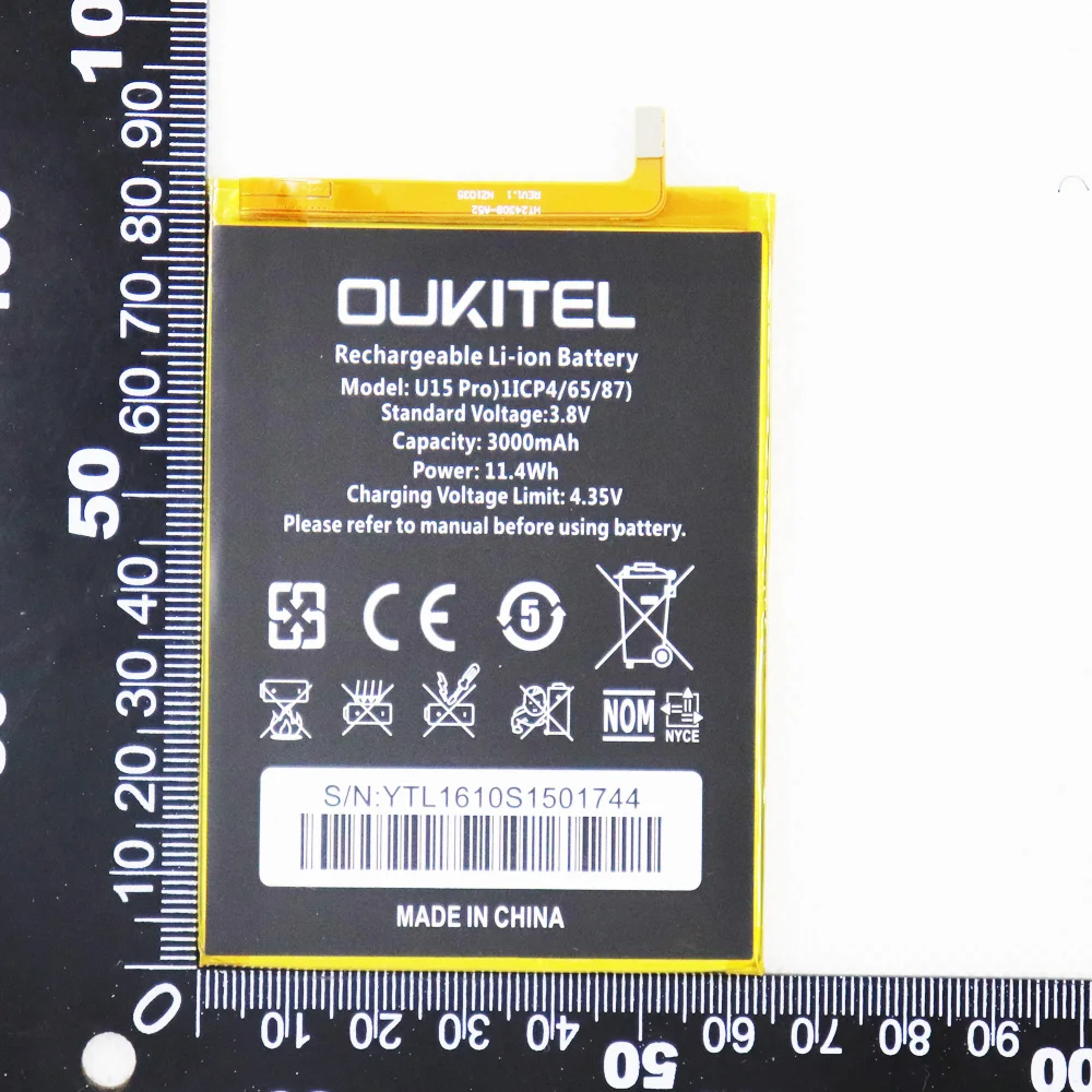 

5pcs 10pcs 20pcs Battery for OUKITEL U15 Pro 3000mAh Replacement Smart Phone Battery