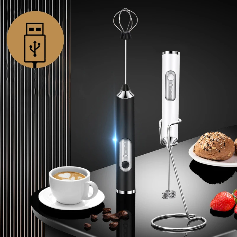 Electric Milk Frother Mini Handheld Manual Milk Frother Stick 19000 rpm  Battery Operated Milk Frother for Latte Cappuccino Cream - AliExpress