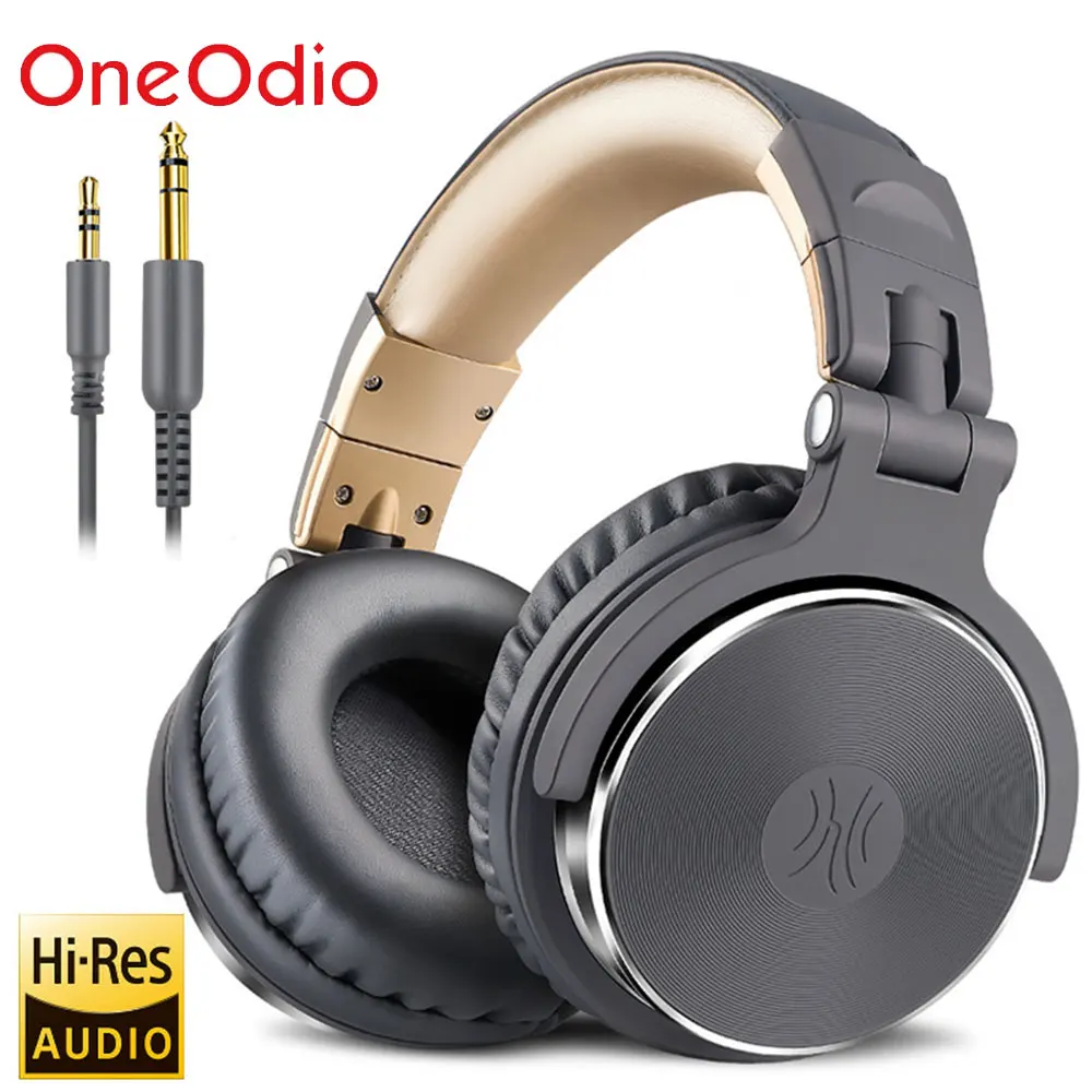 Oneodio Professional Wired Studio DJ Headphones With Microphone Over