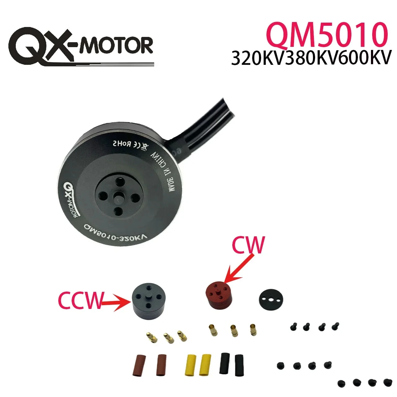 

QX-Motor QM5010( 4110 )320KV 380KV 600KV Brushless Motor for Multi-rotor Disc for RC Multicopters Drone 550 650 850 Motor Parts