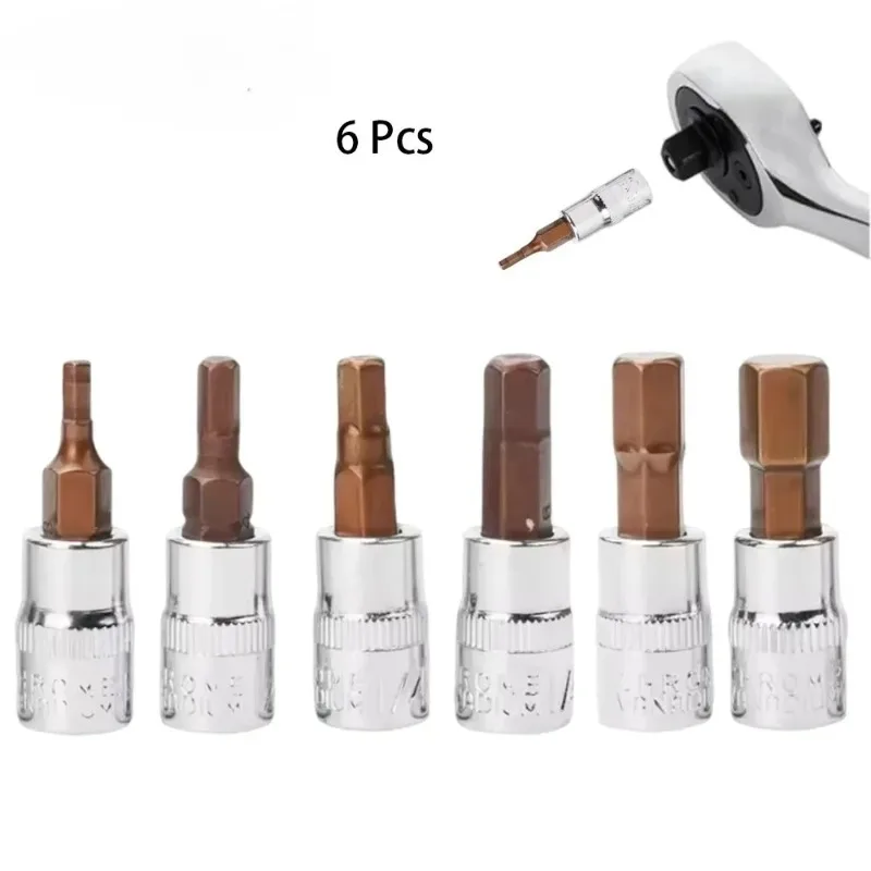 NoName Hex Screwdriver Bit Set H3-H8 for Torque Spanner