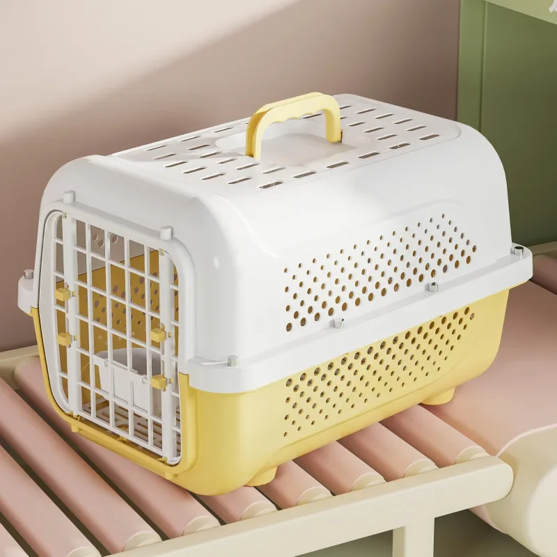 Pet Air Case Out Portable Cage Cat Bag Dog Check Box Portable Car Dog Cage Space Box