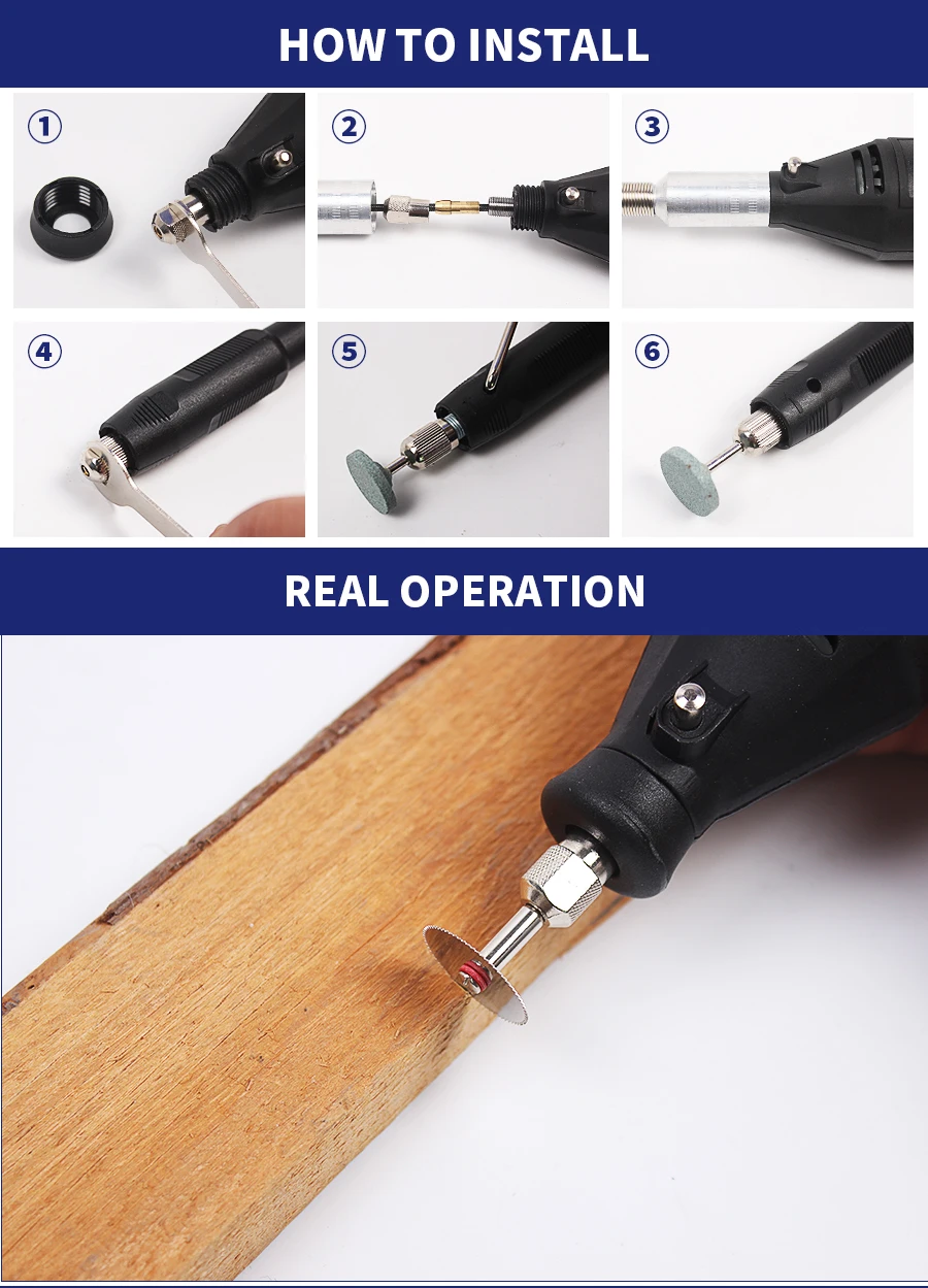 110V 220V Power Tools Electric Mini Drill Die Grinder Engraver Polisher with Rotary Tools Set Kit  For  3000 4000 5