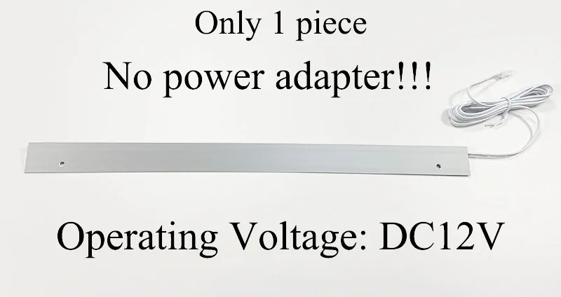 thumbnail image 1 of Tira de luces LED con haz oblicuo hacia adentro en ángulo de 45 grados para estantes de gabinetes, barra lateral, luz de CC de 12 V, cinta doble de 3 m, instalación ultrafina, 1 of 5