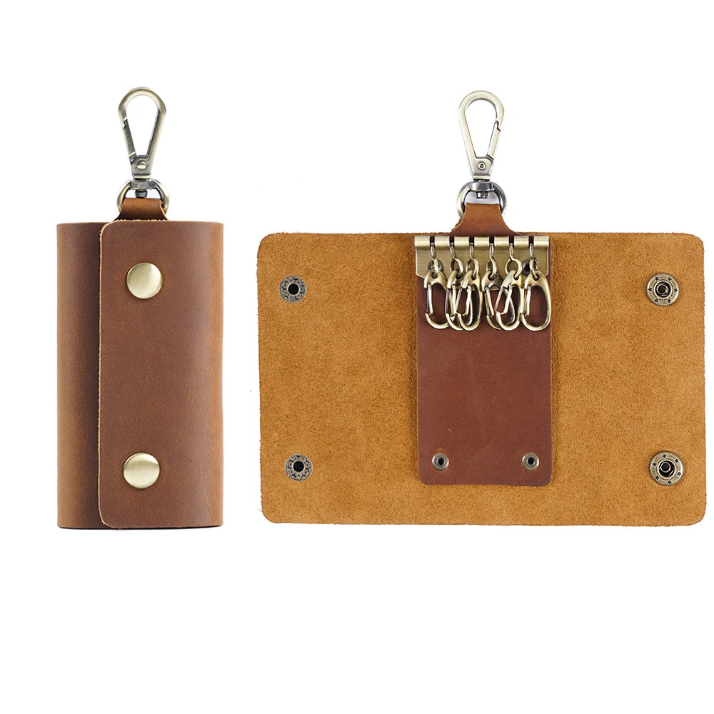 Leather Key Holder for Men &ndash; Multi-Functional Belt Clip Waist-Hanging Key Pouch Organizer key case key holder key organizer key purse key protector