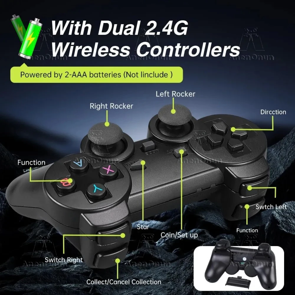 PC  Ʈѷ  ƽ,  ڽ, 2.4G  е, Emuelec ķ,   ܼ, е ̽ƽ ׼