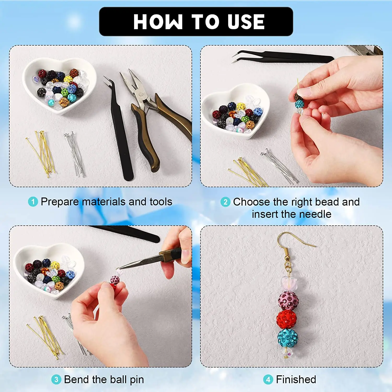 Gold Plated Metal Headpins - Pack of 100 for Jewelry Making and DIY Crafts