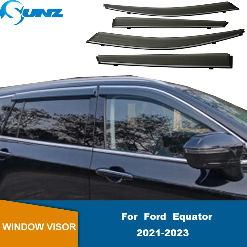 

Car Window Visor Abs Weather Shield Cover For Ford Equator 2021 2022 2023 Car Styling Window Visor Car Rain Shield Deflectors