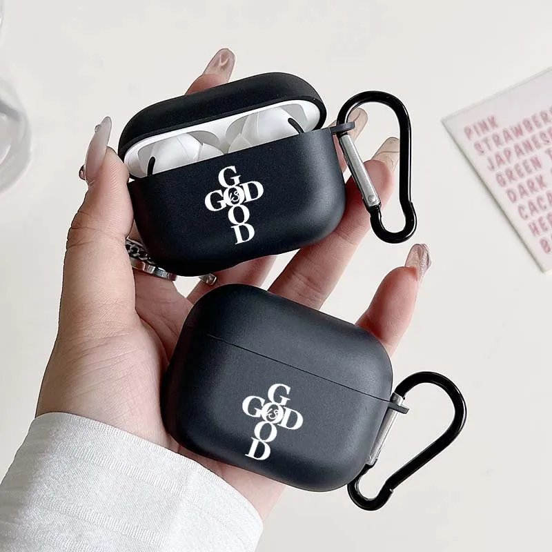 Black Airpod Case Cover for AirPods 1 2 3 4 Pro