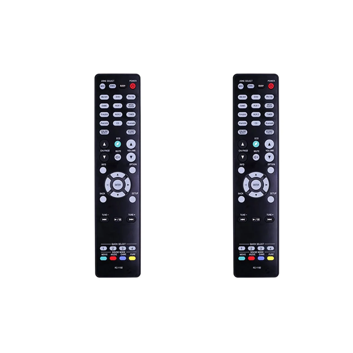 2X Rc-1192 Per Ricevitore Av Denon Avr-S900W Avr-X2100W Avr-X2200W Telecomando