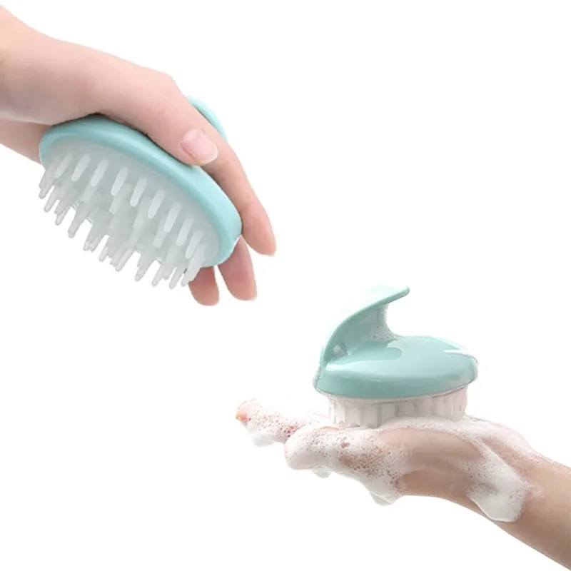 Description Picture 2 of item26 Roots Silicone Hair Shampoo Massage Combs Brush Accessory Elastic Soft With Nail Scalp Protect Wet Dry Use Tools Stress Relax