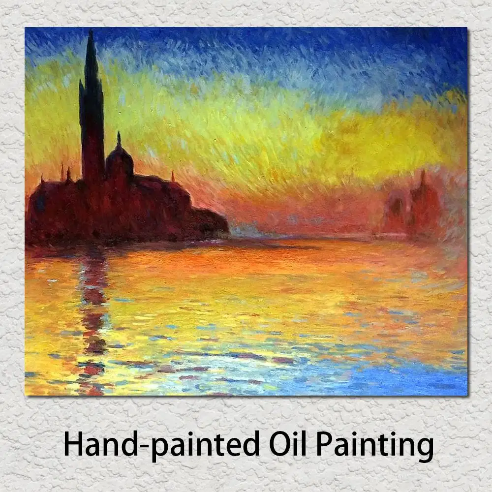 

Paintings by Claude Monet San Giorgio Maggiore by Twilight Decorative Art Handmade High Quality