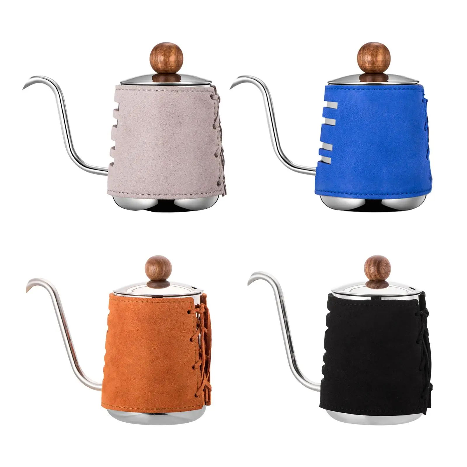Pour over Kettle Handleless Narrow Drip Kettle Camping Coffee Pot for Outdoor Indoor Kitchen Coffee Maker Barista Gift Cafe Pour over Kettle Handleless Narrow Drip Kettle Camping Coffee Pot for Outdoor Indoor Kitchen Coffee Maker Barista Gift Cafe