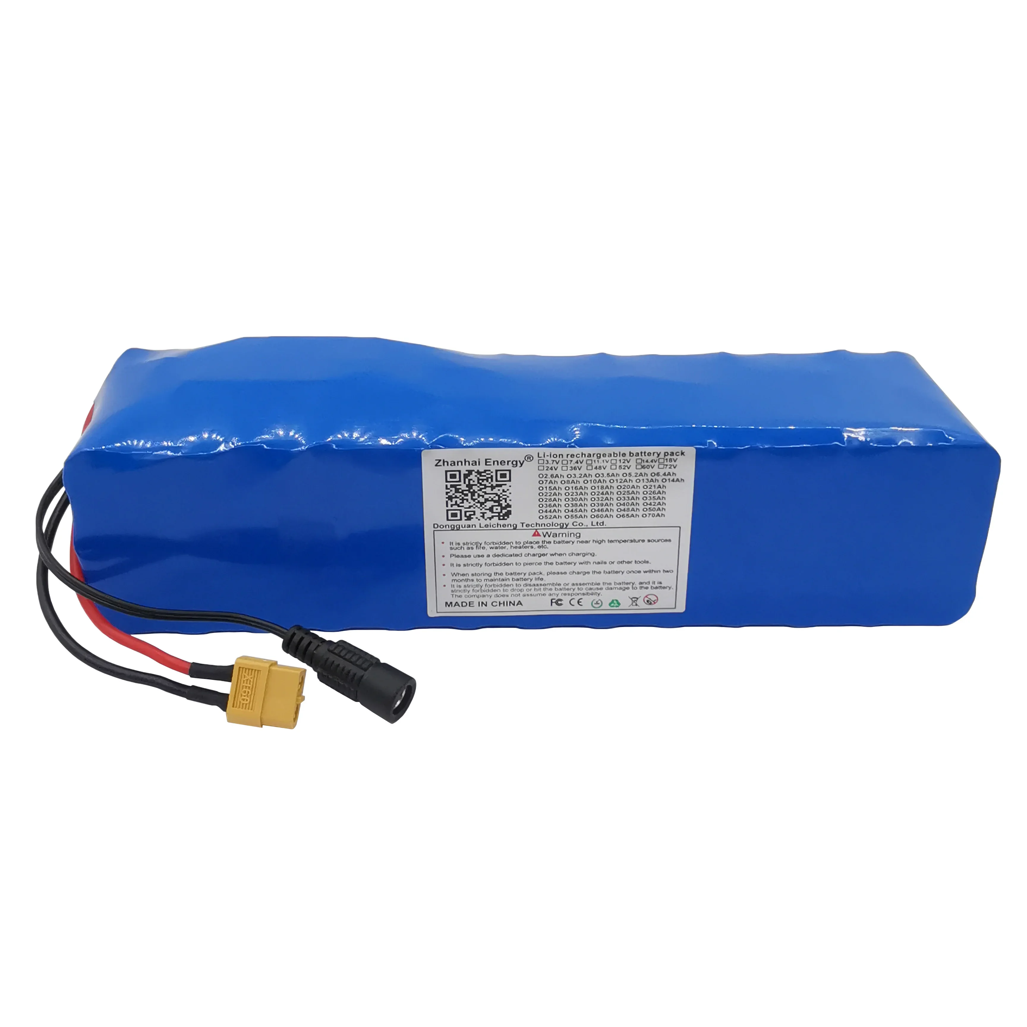

48V 10Ah 8Ah 18650 Li-Ion Rechargeable Battery Pack 13S 3P For Below 350W Electric Bike Scooters XT60 DC Plug New Customizable