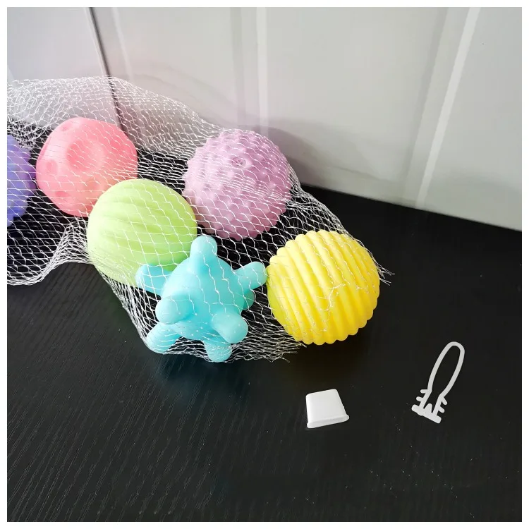 Baby Bath Toy Textured Multi Massage Ball Soft Hands Touch Balls Set Infant Tactile Senses Development Toys BabiesTraining Game 2