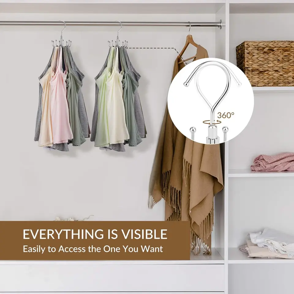 Kleiderbügel-Organizer Für BHs Und Tanktops - Platzsparende Aufbewahrung Für Den Schrank