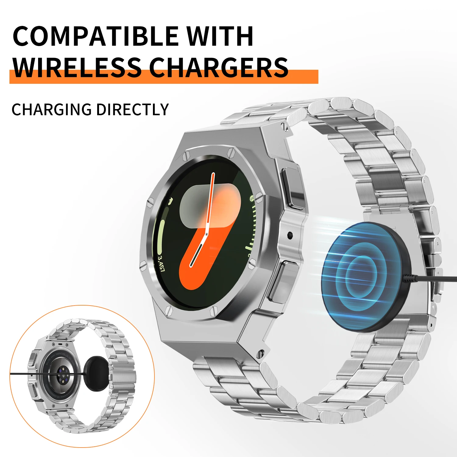 Stainless Steel Modification Kit with Metal Strap & Protective Cover