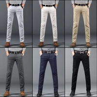 Men Casual Pants Formal Social Streetwear Pencil Trouser For Men's Business Office Workers Wedding Straight Suit Pants Hot Sale 1