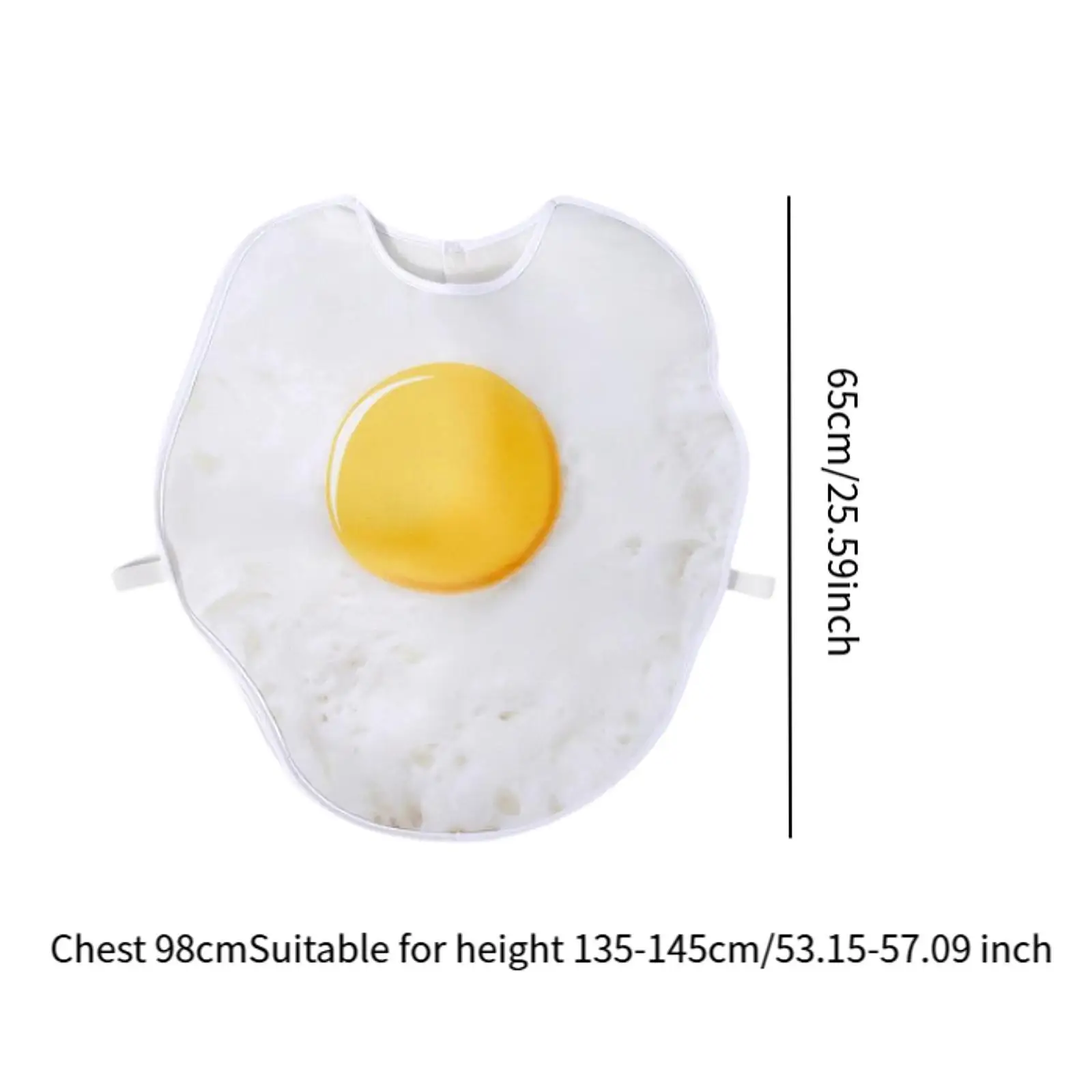 Fried Egg Costume Child Realistic Halloween Costume Lightweight Dressing up for Themed Party Holiday Carnival Show Pretend Play
