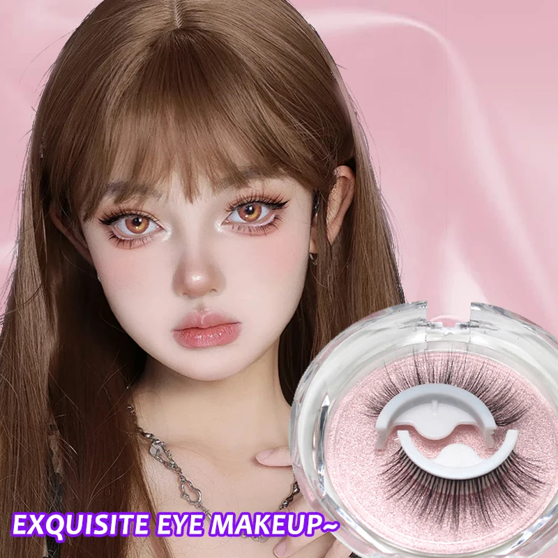 

1Pairs 3D Mink Lashes Natural Self Adhesive Eyelashes Dramatic Fluffy False Eyelash Faux Cils Makeup Eyelash Extension Maquiagem